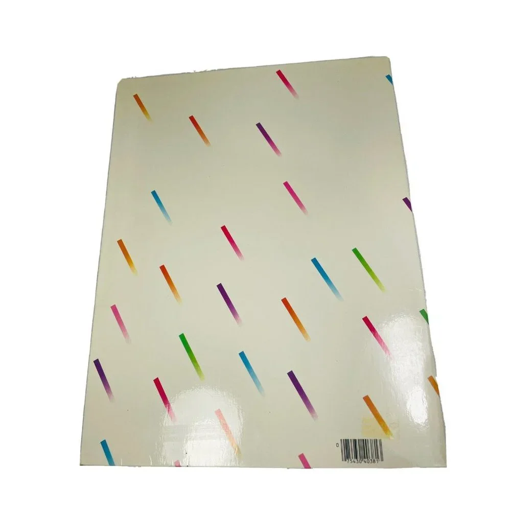 Folder Vintage 1985 Scentex Geometric Shapes Forms No Holes 2 Pockets